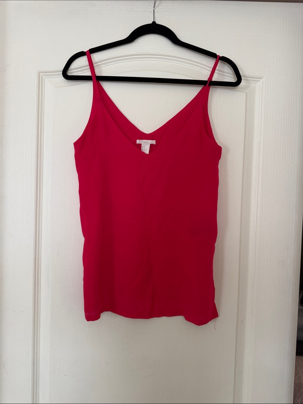 H&M Bright Pink V-Neck Spaghetti Strap Camisole